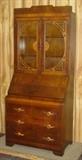 Art Deco Walnut Bookcase/Secretary