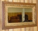 Oak & Gold Gilt Wall Mirror