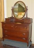Cherry Dresser To 5 Piece Bedroom Set