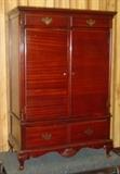 Mahogany Wardrobe w/Queen Anne Feet