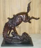 Large Bronze Cowboy Statue