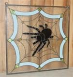 Stain Glass Spider Window