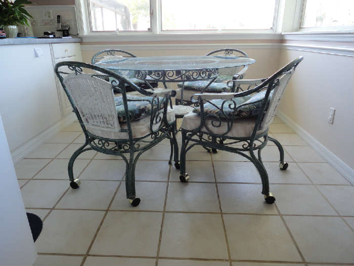 48 inch glass top table