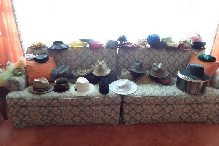 MENS AND WOMENS VINTAGE HATS