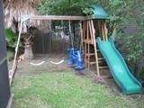 OUTDOOR SWING & SLIDE SET