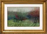 Lot#2039, WILLARD LEROY METCALF (AMERICAN 1858-1925), PASTEL ON PAPER, H 11", W 18"Framed.