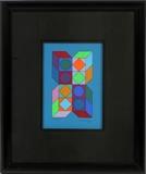 Lot#2055, VICTOR VASARELY (FRENCH/HUNGARIAN, 1906-1997), SERIGRAPH, 127/200, 8" X 5 1/2"Signed lower left and numbered 127/200.  From the "Sonora" series.