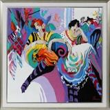 Lot#2150, ISAAC MAIMON, (ISRAELI, 1951-), OIL ON CANVAS, H 38", W 38"Signed lower left.