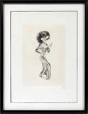 Lot#2158, AL HIRSCHFELD (AMERICAN 1903-2003), ETCHING, 1984, H 13", W 9", "TOOTSIE"13 1/2" x 9 1/2" plate size; 20 1/8" x 14 7/8" paper size; #194/200; pencil signed; framed.  Purchased from George J. Goodstadt, Inc. Publishers, Westport, CT, c. 3-28-1989 (certificate of authenticity)