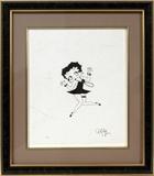 Lot#2160, GRIM NATWICK (AMERICAN 20TH C.), LITHOGRAPH, C. 1989, IMAGE H 6 1/4", W 4 3/4", "BETTY BOOP"Pencil signed; #136/300; 13 3/4" x 11 1/2" paper sight; framed.  Published by Circle Art Galleries, Chicago, IL.