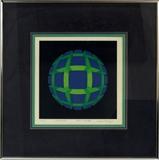 Lot#86, BRIAN HALSEY SERIGRAPH, H 8.75" L 9", "CENTROS 6TH STATE"Signed lower right and numbered edition HC.  Framed and matted under glass.  Certificate of Authenticity from Park West Gallery, Southfield, MI.