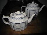 LEEDS CASTLEFORD TEAPOTS...EARLY 19th CENTURY