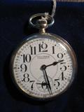 WALTHAM TRANSIT POCKET WATCH with MONTAUK CASE