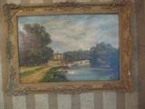 FRENCH COUNTRYSIDE OIL PAINTING