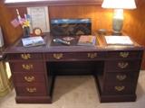 LEATHER TOP DESK