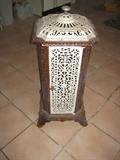 ANTIQUE FRENCH CAST IRON & ENAMEL FURNACE CASE