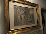 LARGE GILDED FRAME FRENCH PRINT