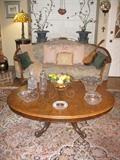 ANTIQUE FRENCH TABLE CONVERTED TO COFFEE TABLE
