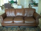 LEATHER SOFA - LOVE SEAT & CHAIR