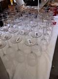                            many wine glasses