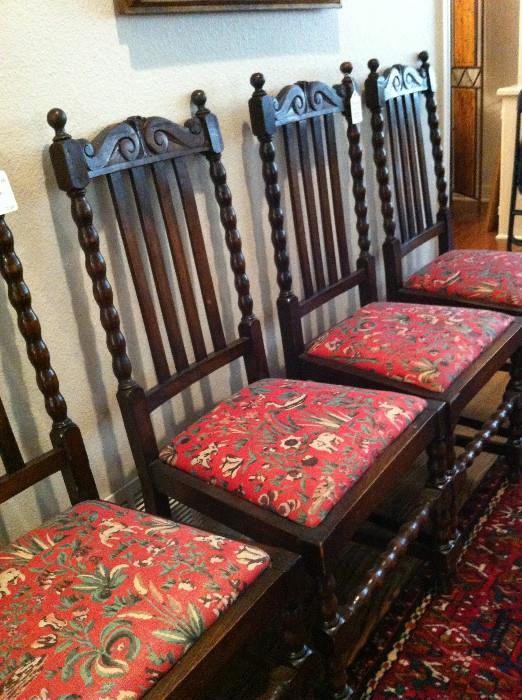                     4 good-looking matching chairs