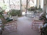 glider set/patio set/Christmas cactus