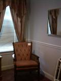 chair/curtains