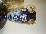 Big, beautiful blue vase