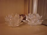 Swarovski waterlillies - big & bigger