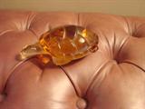 Lalique amber turtle