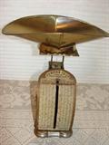 Antique candy scales - brass pan