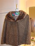 Persian lamb with mink collar