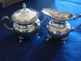 Sterling creamer & sugar