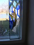Contemporary stained glass window