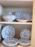 Transfer ware English blue & white