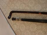 Antique glass and import cane