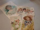 Antique paper advertising cards