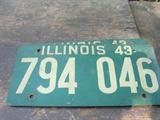 1943 Illinois pressed plates