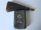 Horn and commemorative snuffbox