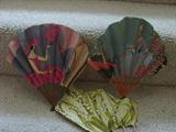 Folding paper advertising fans