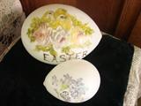 The best painted Easter egg - chicks and roses