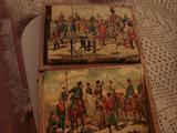 German paper litho soldier puzzle blocks in original box