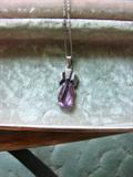 Sterling with amethyst stone