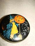 Vintage Halloween tin - not perfect, but perfectly cute