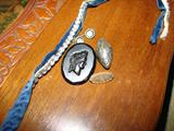 Victorian silver button, pin, etc