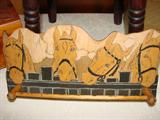 Vintage pony tie holder