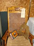 Stick and ball rocker with caning