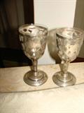 Sterling wine glass holders