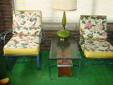Vintage wrought iron furniture - chairs and coffee table