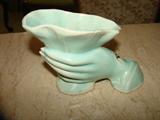 USA pottery hand vase